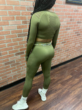 Load image into Gallery viewer, Olive Long Sleeve Set

